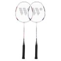 STEELTEC 9K Zestaw rakiet badminton WISH 2 szt. stal pokrowiec