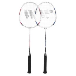 STEELTEC 9K Zestaw rakiet badminton WISH 2 szt. stal pokrowiec