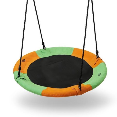 Huśtawka Bocianie Gniazdo NB5003 Pomarańczowo-Zielona Śr. 90 cm NILS Huśtawka Bocianie Gniazdo NB5003 Pomarańczowo-Zielona Śr. 90 cm NILS
