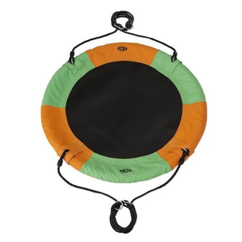 Huśtawka Bocianie Gniazdo NB5003 Pomarańczowo-Zielona Śr. 90 cm NILS Huśtawka Bocianie Gniazdo NB5003 Pomarańczowo-Zielona Śr. 90 cm NILS