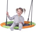 Huśtawka Bocianie Gniazdo NB5003 Pomarańczowo-Zielona Śr. 90 cm NILS