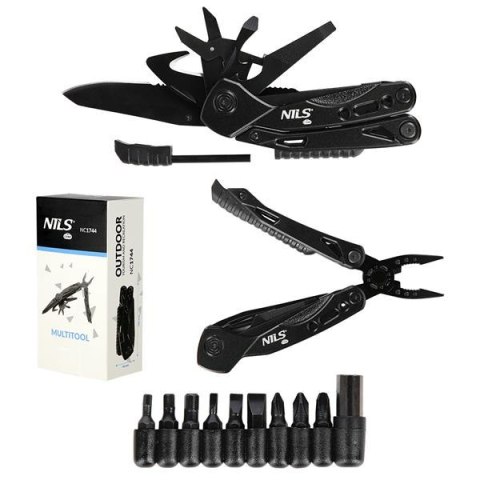 Multitool NILS CAMP NC1744 - 12 w 1 w etui - Podstawowe Narzędzia na biwak Multitool NILS CAMP NC1744 - 12 w 1 w etui - Podstawowe Narzędzia na biwak