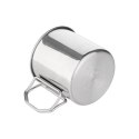 NC1762 Kubki stalowe turystyczne 4 szt. NILS CAMP 300 ml składane uszy