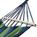 NC9001 NIEBIESKI HAMAK Z DREWNIANĄ BELKĄ 70CM I METALOWYM UCHWYTEM NILS CAMP