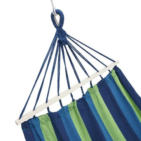 NC9001 NIEBIESKI HAMAK Z DREWNIANĄ BELKĄ 70CM I METALOWYM UCHWYTEM NILS CAMP NC9001 NIEBIESKI HAMAK Z DREWNIANĄ BELKĄ 70CM I METALOWYM UCHWYTEM NILS CAMP