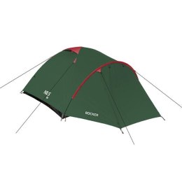 Namiot Kempingowy Nils Camp NC6013 ROCKER Zielono - Czerwony dla 3 Osób