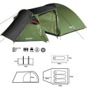 Namiot Kempingowy Trekker III NC6312 Nils Camp - Wodoodporny dla 3 Osób