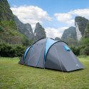 Namiot Kempingowy Nils Camp NC6431 Highland IV 4-osobowy Niebiesko-Szary
