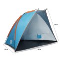 Namiot Plażowy NC8030 260x120x120 cm Niebieski NILS - Komfort i Ochrona