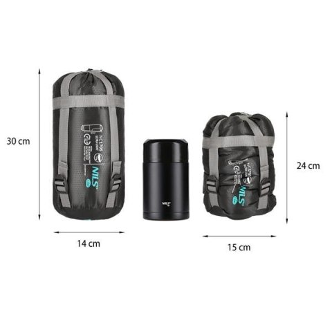 NC1705 Śpiwór Ultra Light 215×75 cm NILS CAMP czarno-miętowy 0–5 °C NC1705 Śpiwór Ultra Light 215×75 cm NILS CAMP czarno-miętowy 0–5 °C