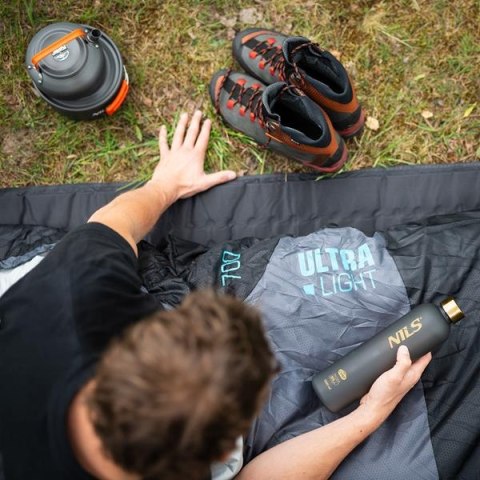 NC1705 Śpiwór Ultra Light 215×75 cm NILS CAMP czarno-miętowy 0–5 °C NC1705 Śpiwór Ultra Light 215×75 cm NILS CAMP czarno-miętowy 0–5 °C