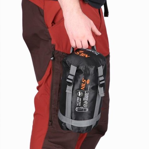 NC1705 Śpiwór Ultra Light 215×75 cm NILS CAMP szaro-pomarańczowy 0–5 °C NC1705 Śpiwór Ultra Light 215×75 cm NILS CAMP szaro-pomarańczowy 0–5 °C