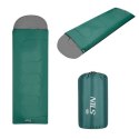 NC2105 Śpiwór L NILS CAMP zielono-szary 190x75cm 12–25°C + pokrowiec