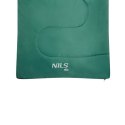 NC2105 Śpiwór L NILS CAMP zielono-szary 190x75cm 12–25°C + pokrowiec