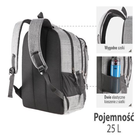 CBC7046 SZARY DAYPACK PLECAK NILS CBC7046 SZARY DAYPACK PLECAK NILS