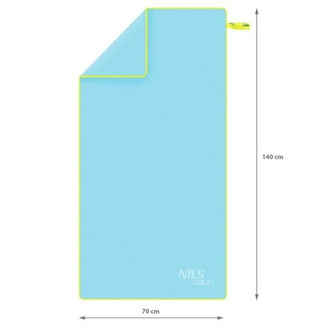 NAR11 JASNONIEBIESKI RĘCZNIK Z MIKROFIBRY 140x70 cm NILS AQUA NAR11 JASNONIEBIESKI RĘCZNIK Z MIKROFIBRY 140x70 cm NILS AQUA