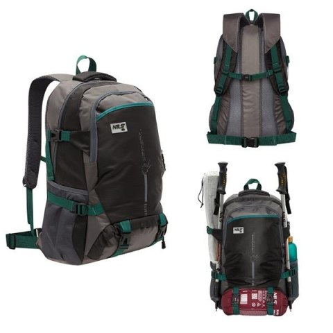 Plecak turystyczny NILS CAMP RANGE 45L - czarny, wodoodporny, funkcjonalny