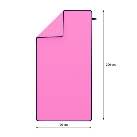 NCR13 RĘCZNIK Z MIKROFIBRY RÓŻOWY 200X90 CM NILS NCR13 RĘCZNIK Z MIKROFIBRY RÓŻOWY 200X90 CM NILS