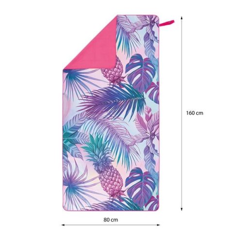 NCR14 RĘCZNIK Z MIKROFIBRY ANANAS 160x80 cm NILS NCR14 RĘCZNIK Z MIKROFIBRY ANANAS 160x80 cm NILS