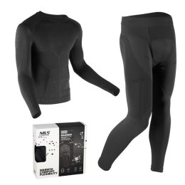 BTZ0060 Bielizna termoaktywna Ragnar czarna męska L/XL NILS komplet