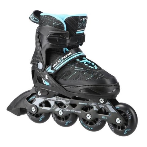 NA11002 CZARNO/NIEBIESKIE ROZM. M (35-38) ŁYŻWOROLKI NILS EXTREME NA11002 CZARNO/NIEBIESKIE ROZM. M (35-38) ŁYŻWOROLKI NILS EXTREME