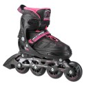 NA11002 CZARNO/RÓŻOWE ROZM. L (39-42) ŁYŻWOROLKI NILS EXTREME