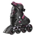 NA11002 CZARNO/RÓŻOWE ROZM. L (39-42) ŁYŻWOROLKI NILS EXTREME