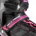 NA11002 CZARNO/RÓŻOWE ROZM. L (39-42) ŁYŻWOROLKI NILS EXTREME