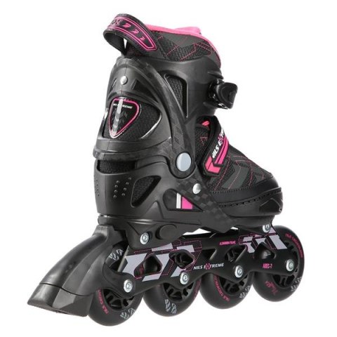 NA11002 CZARNO/RÓŻOWE ROZM. M (35-38) ŁYŻWOROLKI NILS EXTREME NA11002 CZARNO/RÓŻOWE ROZM. M (35-38) ŁYŻWOROLKI NILS EXTREME