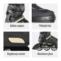Łyżworolki Nils Extreme CZARNO-BEŻOWE Rozm. L (39-42) - Komfort i Styl!