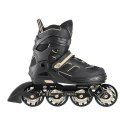 Łyżworolki Nils Extreme CZARNO-BEŻOWE Rozm. L (39-42) - Komfort i Styl!
