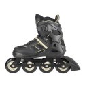 Łyżworolki Nils Extreme CZARNO-BEŻOWE Rozm. L (39-42) - Komfort i Styl!
