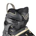 Łyżworolki Nils Extreme CZARNO-BEŻOWE Rozm. L (39-42) - Komfort i Styl!