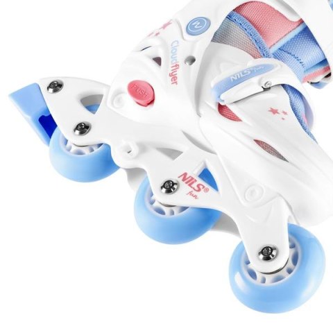 Łyżworolka 3w1 NJ1190 Biała Rozmiar XS (26-29) Nils Fun - Dla Dzieci Łyżworolka 3w1 NJ1190 Biała Rozmiar XS (26-29) Nils Fun - Dla Dzieci