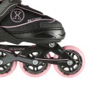NA11008 CZARNO-RÓŻOWY ROZM. M (35-38) ŁYŻWOROLKI NILS EXTREME