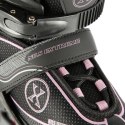 NA11008 CZARNO-RÓŻOWY ROZM. M (35-38) ŁYŻWOROLKI NILS EXTREME