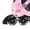 NA11230A RÓŻOWE LED ROZM. M(35-38) ŁYŻWOROLKI NILS EXTREME