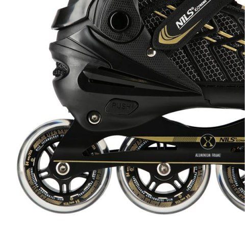 NA1128 CZARNO-ZŁOTE ROZM. XL(43-45) ŁYŻWOROLKI NILS EXTREME NA1128 CZARNO-ZŁOTE ROZM. XL(43-45) ŁYŻWOROLKI NILS EXTREME