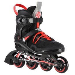 NA14124 ŁYŻWOROLKI NILS EXTREME CZARNE ROZM. 41 - stabilne, wysokie, mocne