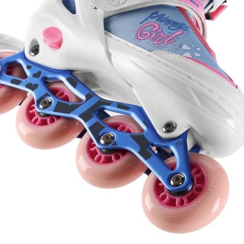 Na18168A Łyżworolki Princess Białe Rozm.M (35-38) Nils Extreme