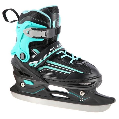 Nh18190 2W1 Czarno-Niebieski Rozm.S(29-33) Łyżworolki Z Wym. Pł. Hokejową Nils Extreme