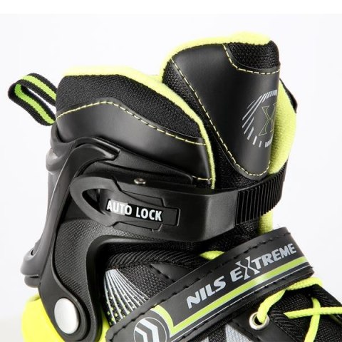 Nh18192 4W1 Czarno-Zielony Rozm.M(34-38) Łyżworolki Z Wym. Pł. Hokejową Nils Extreme
