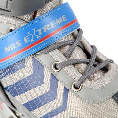 Nh18192 4W1 Szaro-Niebieski Rozm.S(29-33) Łyżworolki Z Wym. Pł. Hokejową Nils Extreme