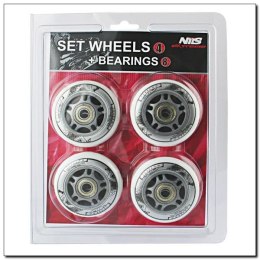 PU 80x24 BIAŁE 82A (4 SZT) + ABEC-7 (8 SZT) ZESTAW NILS EXTREME