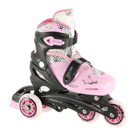 Nh18331 4W1 Różowy Rozm.S(31-34) Łyżworolki Z Wym. Płozą Hokejową Nils Extreme