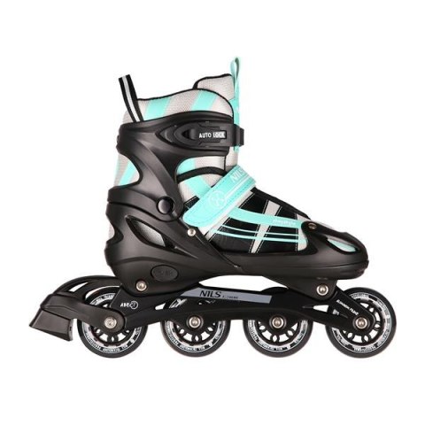 Nh18366A 2W1 Miętowe Rozm.M(35-38) Łyżworolki Z Wym. Pł. Hokejową Nils Extreme