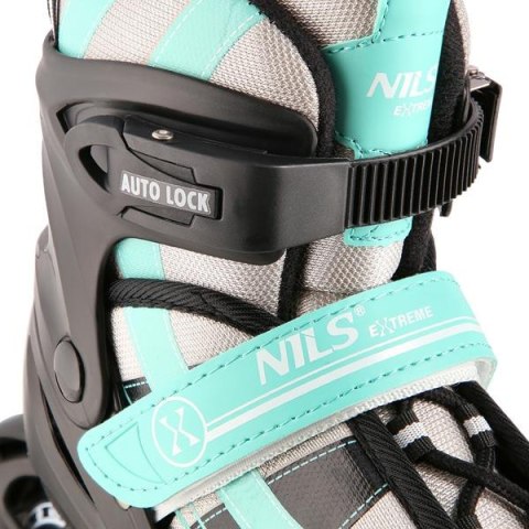 Nh18366A 2W1 Miętowe Rozm.S(31-34) Łyżworolki Z Wym. Pł. Hokejową Nils Extreme