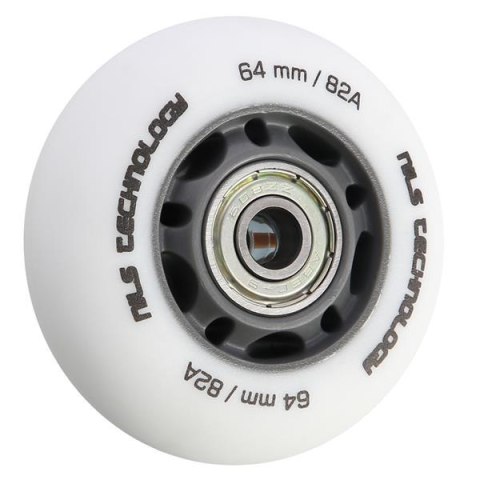 PU 64x24 82A BIAŁE MATOWE (4 szt.) + ABEC-9 (8 szt.) ZESTAW NILS EXTREME PU 64x24 82A BIAŁE MATOWE (4 szt.) + ABEC-9 (8 szt.) ZESTAW NILS EXTREME
