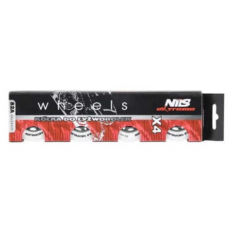 PU 64x24 82A BIAŁE MATOWE KÓŁKA (4 szt.) NILS EXTREME PU 64x24 82A BIAŁE MATOWE KÓŁKA (4 szt.) NILS EXTREME
