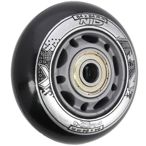 PU 64x24 82A CZARNE (4 szt.) + ABEC-9 (8 szt.) ZESTAW NILS EXTREME PU 64x24 82A CZARNE (4 szt.) + ABEC-9 (8 szt.) ZESTAW NILS EXTREME